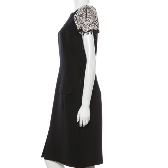 Oscar de la Renta Black Embellished Dress - Picture 3 of 4